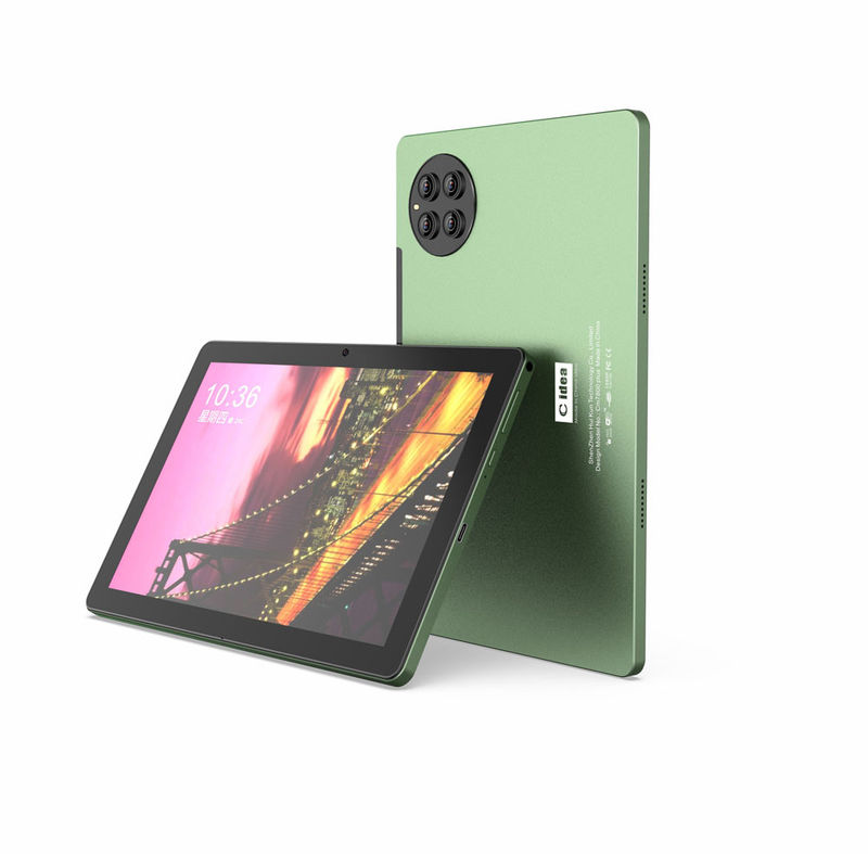 सी आइडिया एंड्रॉयड टैबलेट ग्रीन 10 इंच 8MP + 13MP कैमरे 8GB रैम वयस्क गेमिंग टैबलेट CM7800