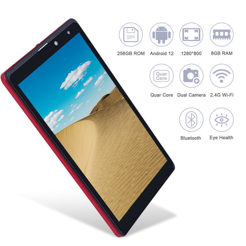 सी आइडिया एंड्रॉयड 8 इंच टैबलेट पीसी 256GB बड़ी क्षमता स्टोरेज 5MP+8MP कैमरे 8000mAh बैटरी लाइफ रीडिंग CM835 लाल