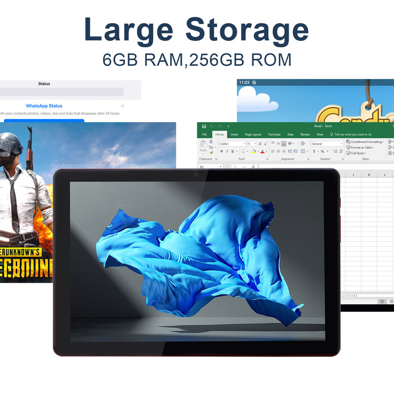 सी आइडिया 10 इंच एंड्रॉयड 12 टैबलेट 8GB रैम 256GB रोम मॉडल CM8000PLUS गुलाबी