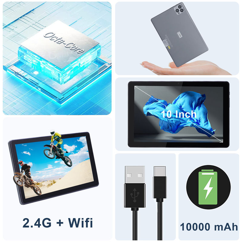 सी आइडिया 10 इंच एंड्रॉयड 12 टैबलेट 8GB रैम 256GB रोम मॉडल CM8000PLUS ग्रे