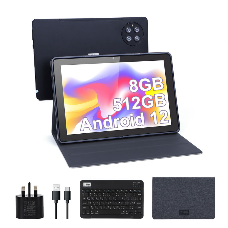 सी आइडिया 9.7 इंच एंड्रॉयड 12 टैबलेट 8GB रैम 512GB रोम मॉडल CM7800 काला