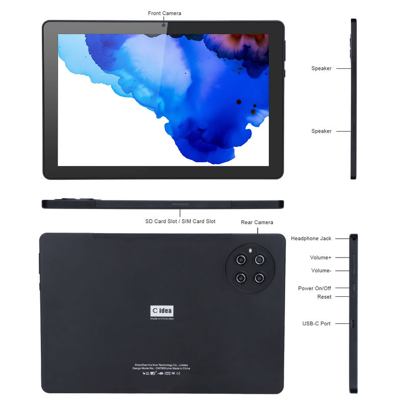 सी आइडिया 9.7 इंच एंड्रॉयड 12 टैबलेट 8GB रैम 512GB रोम मॉडल CM7800 काला