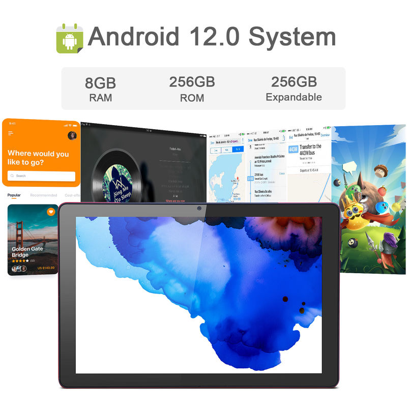 सी आइडिया 9.7 इंच एंड्रॉयड 12 टैबलेट 8GB रैम 512GB रोम मॉडल CM7800 लाल
