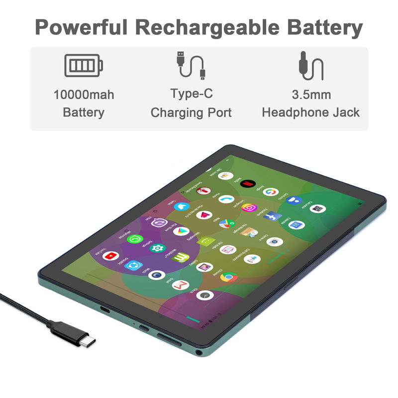 सी आइडिया 9.7 इंच एंड्रॉयड 12 टैबलेट 8GB रैम 512GB रोम मॉडल CM7800 ग्रीन