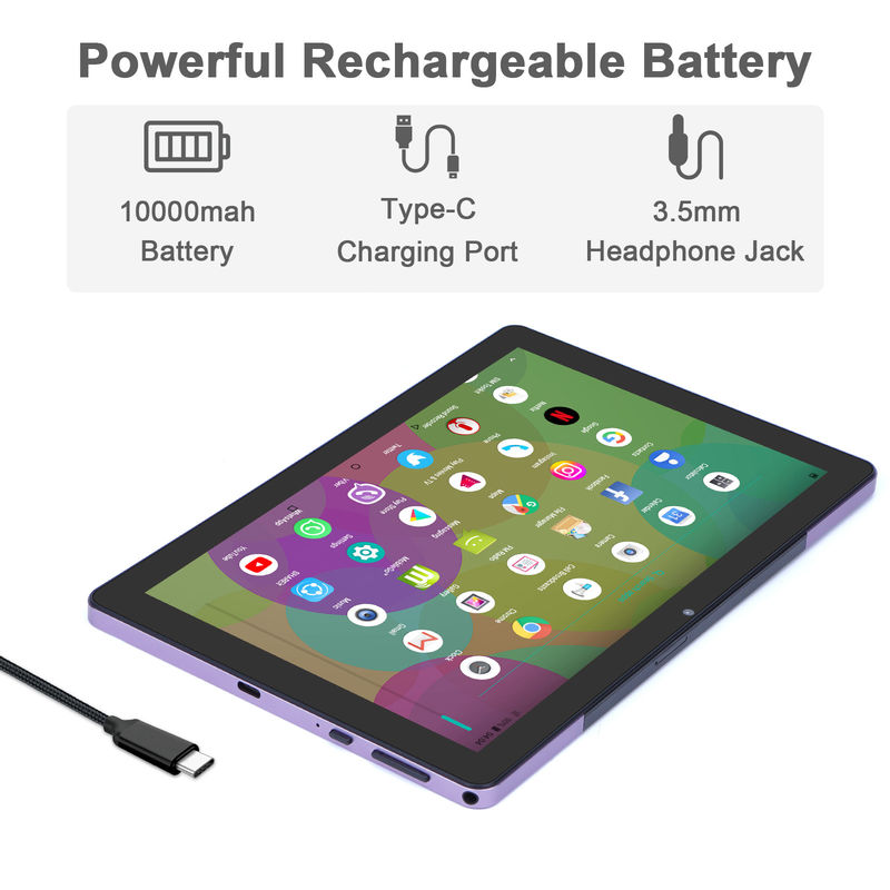 सी आइडिया 9.7 इंच एंड्रॉयड 12 टैबलेट 8GB रैम 512GB रोम मॉडल CM7800 बैंगनी