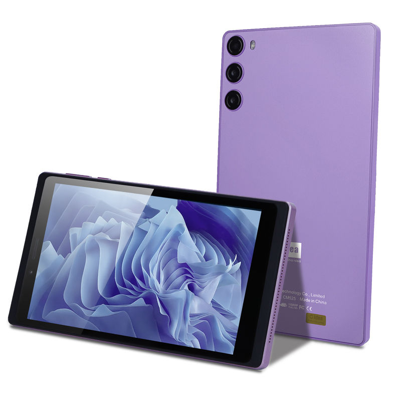 सी आइडिया 7 इंच 6+128GB 6000mAh एंड्रॉयड टैबलेट पीसी सिम के साथ छात्रों के लिए CM525 बैंगनी