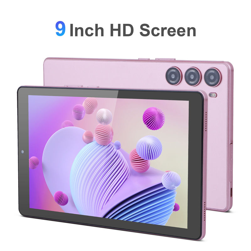 C विचार 9 इंच टैबलेट पीसी वाईफाई 2.4G/5G 800x1280 IPS स्क्रीन एंड्रॉयड टैबलेट फोन कॉल समर्थन दोहरी कैमरा के साथ ((गुलाबी)
