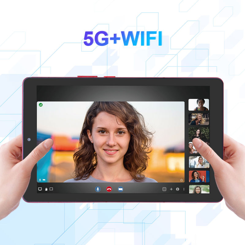 सी आइडिया 9 इंच टैबलेट पीसी वाईफ़ाई 2.4G/5G 800x1280 IPS स्क्रीन एंड्रॉयड टैबलेट फोन कॉल समर्थन दोहरी कैमरा के साथ ((लाल)