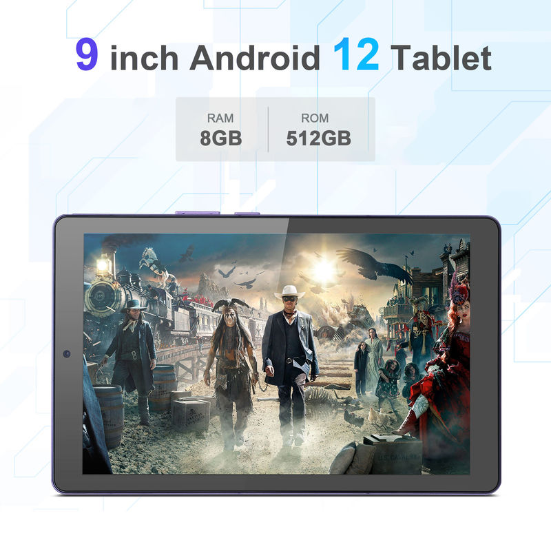 सी आइडिया 9 इंच टैबलेट पीसी वाईफाई 2.4G/5G 800x1280 IPS स्क्रीन एंड्रॉयड टैबलेट फोन कॉल समर्थन दोहरी कैमरा के साथ ((बैंगनी)