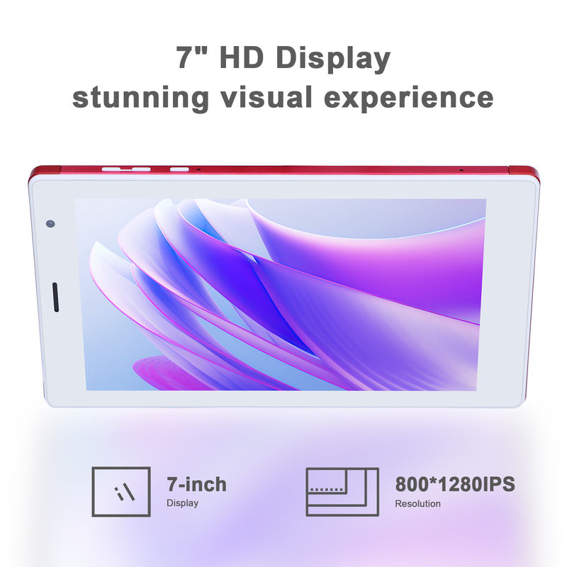 सी आइडिया 7 इंच एंड्रॉयड स्मार्ट टैबलेट 8+512GB क्वाड कोर वाईफाई टैबलेट एचडी टच स्क्रीन CM513(लाल)