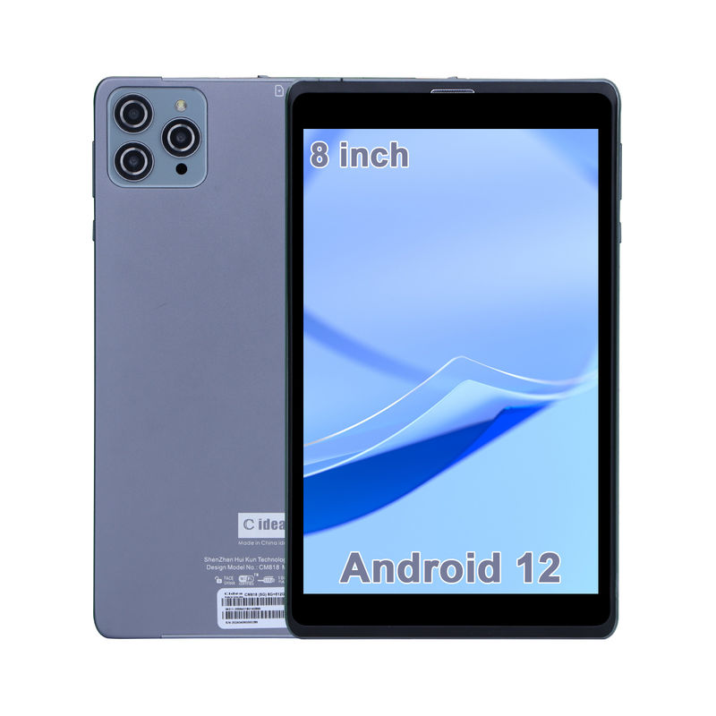 सी आइडिया एंड्रॉयड टैबलेट पीसी ड्यूल कैमरा 8 इंच 1280x800 IPS HD डिस्प्ले एंड्रॉयड 12 टैबलेट छात्र के लिए CM818-ग्रे
