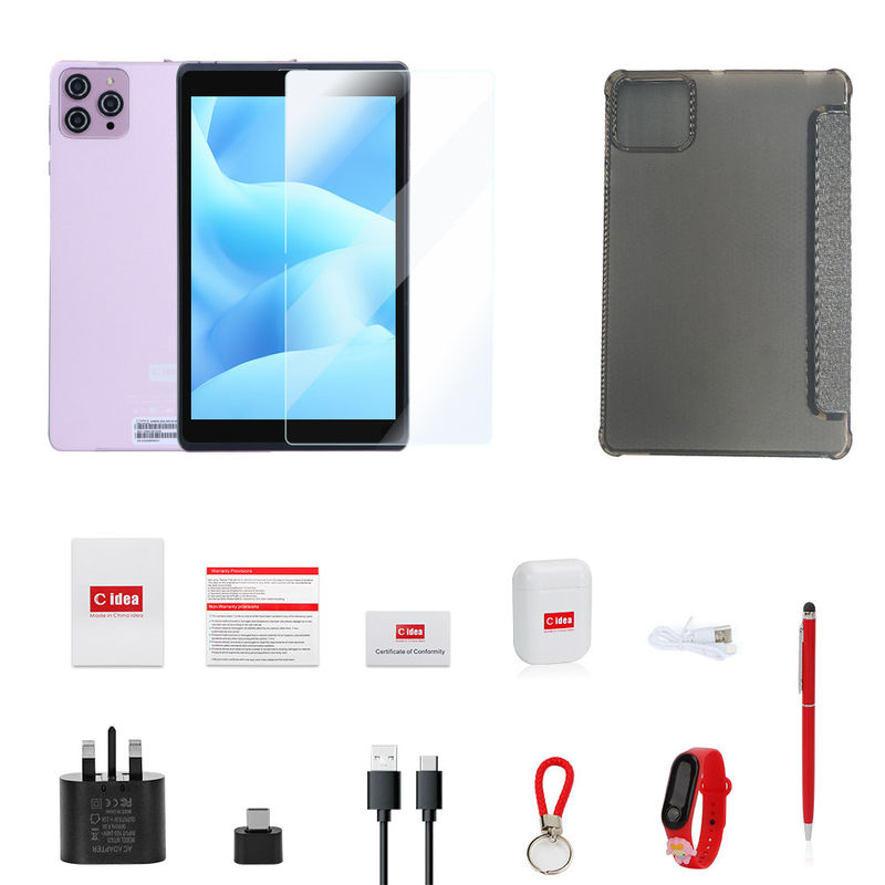 सी आइडिया 8 इंच एंड्रॉयड 12 टैबलेट 8000mAh बैटरी 5+8MP कैमरा 8GB रैम 512GB शिक्षा सीखने के लिए रोम CM818-गुलाबी