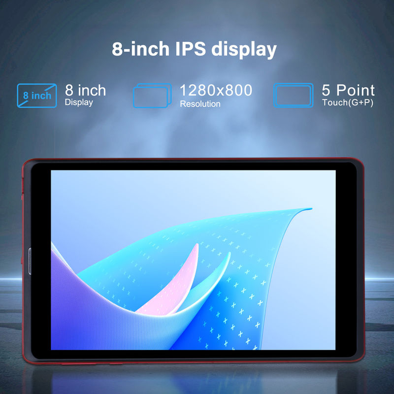 सी आइडिया 8 इंच एंड्रॉयड 12 टैबलेट 8 जीबी रैम 512 जीबी रोम 8000mAh बैटरी 5+8MP छात्र के लिए कैमरा सिम समर्थन के साथ CM818-लाल