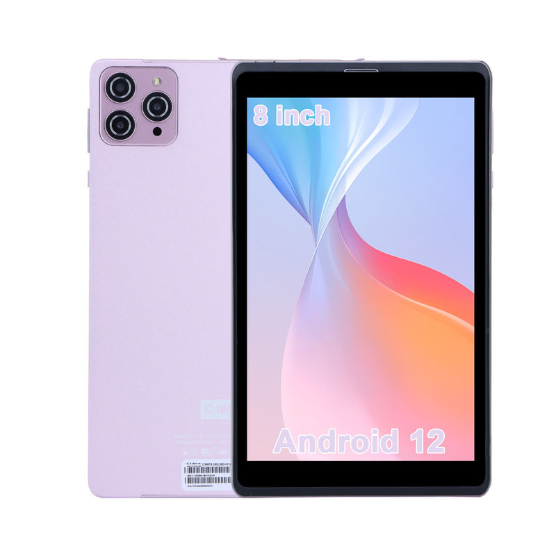 सी आइडिया 8 इंच एंड्रॉयड 12 टैबलेट 8000mAh बैटरी 5+8MP कैमरा 8GB रैम 512GB शिक्षा सीखने के लिए रोम CM818-गुलाबी