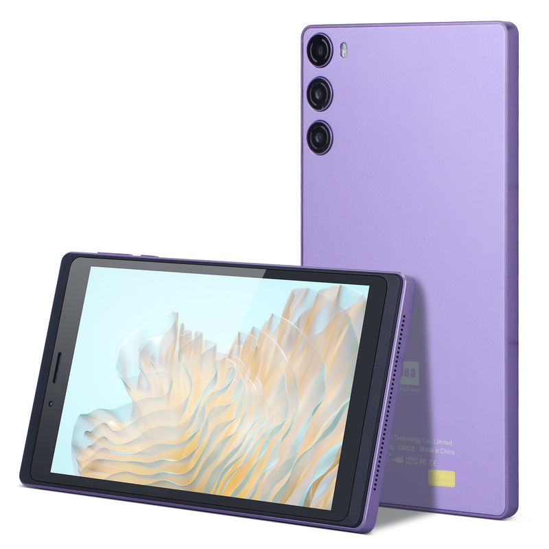 सी आइडिया पोर्टेबल 7 इंच स्मार्ट टैबलेट पीसी सिम के साथ 6GB 128GB शिक्षा के लिए स्कूल CM525 ((बैंगनी)