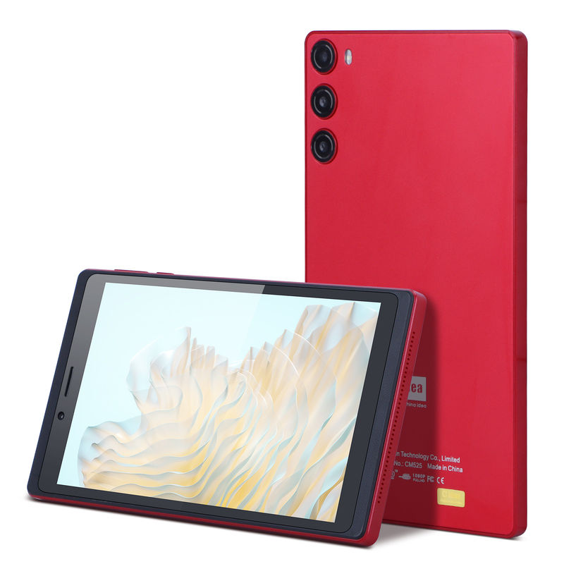 सी आइडिया 7 इंच टैबलेट 512GB सिम के साथ एंड्रॉयड टैबलेट पीसी छात्रों के लिए सीखना सीएम525 लाल