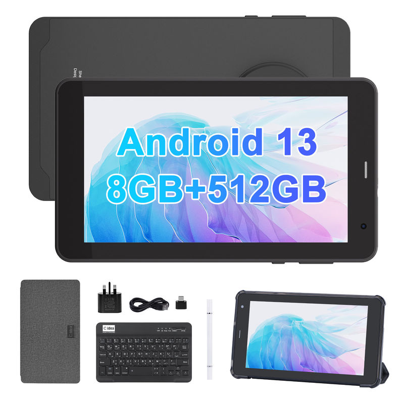 सी आइडिया एंड्रॉयड 13 टैबलेट 512GB सिम के साथ 7 इंच टैबलेट पीसी CM518 प्रो ब्लैक
