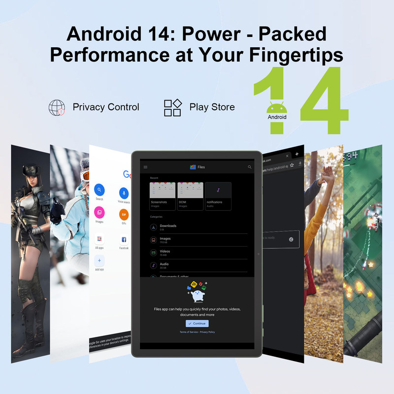 सी विचार 10.36 इंच एंड्रॉइड 14 टैबलेट पीसी, छात्रों के लिए दोहरी सिम कार्यक्षमता वाला शैक्षिक टैबलेट