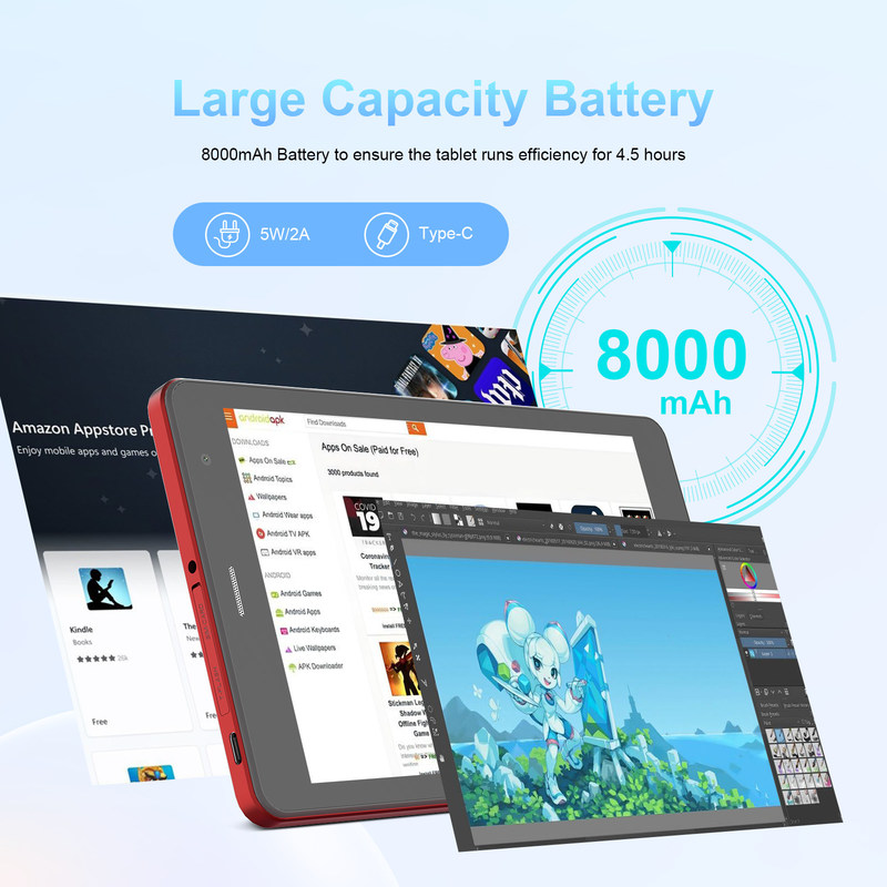 सी आइडिया MT6750 8-कोर और 8GB रैम 8 इंच एंड्रॉयड टैबलेट पीसी शिक्षा के लिए सिम के साथ CM817Pro अधिकतम