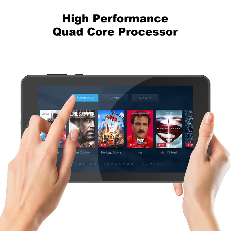 C आइडिया 7 इंच वाईफाई टैबलेट केस के साथ 8+256GB स्टोरेज क्वाड कोर प्रोसेसर 600x1024 IPS टचस्क्रीन CM516 काला