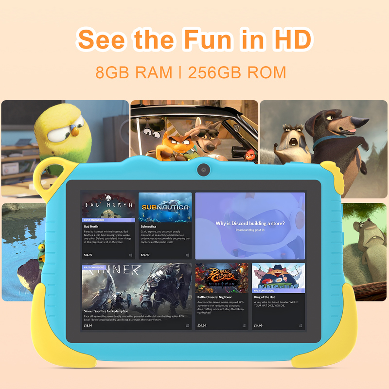 सी आइडिया 7 इंच एंड्रॉयड 15 एजुकेशनल स्मार्ट टैबलेट फॉर स्टूडेंट्स CM78 ब्लू