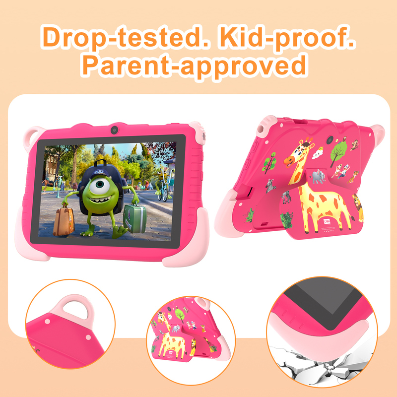 सी आइडिया 7 इंच एंड्रॉइड 15 एजुकेशनल स्मार्ट टैबलेट फॉर स्टूडेंट्स CM78 गुलाबी