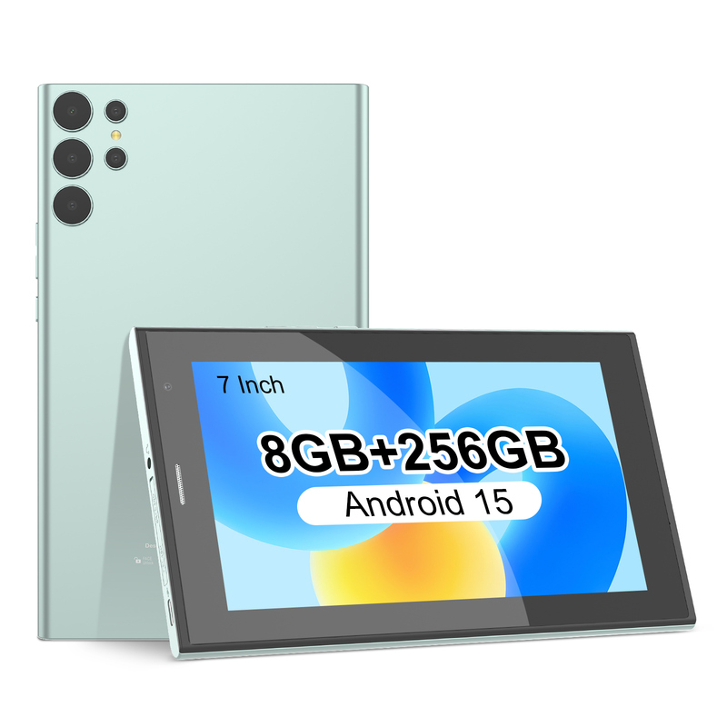 सी आइडिया 7 इंच वाईफाई टैबलेट केस के साथ 8+256GB स्टोरेज क्वाड कोर प्रोसेसर 600x1024 IPS टचस्क्रीन CM524 हरा