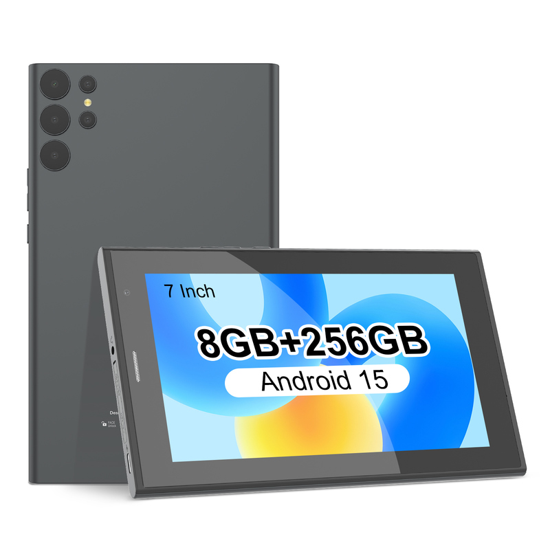 सी आइडिया 7 इंच वाईफाई टैबलेट के साथ केस 8+256GB स्टोरेज क्वाड कोर प्रोसेसर 600x1024 आईपीएस टचस्क्रीन सीएम524 ग्रे