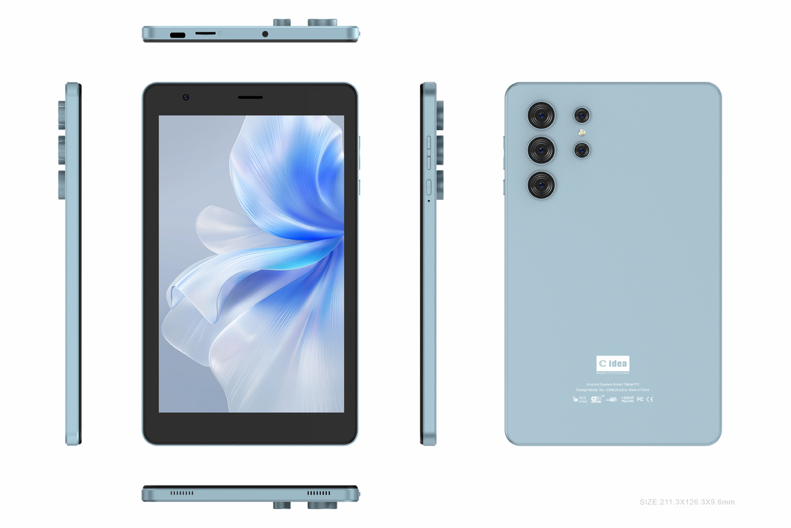 सी आइडिया 8 इंच वाईफाई टैबलेट जिसमें 8+512GB स्टोरेज, MTK6737 क्वाड कोर प्रोसेसर, 800x1280 IPS टचस्क्रीन CM826 है