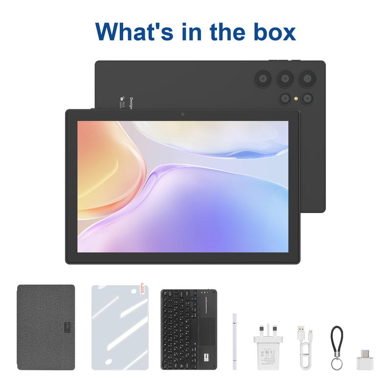 सी आइडिया 10.1 इंच एंड्रॉयड वाईफाई टच स्क्रीन टैबलेट पीसी 5G लेट कीबोर्ड CM8900plus के साथ