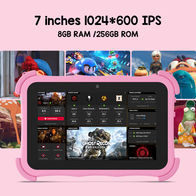 C idea Youth 7 Inch Tablet Android 16 with tf card slot, WiFi,8GB +256GB, 1024*600 CM89