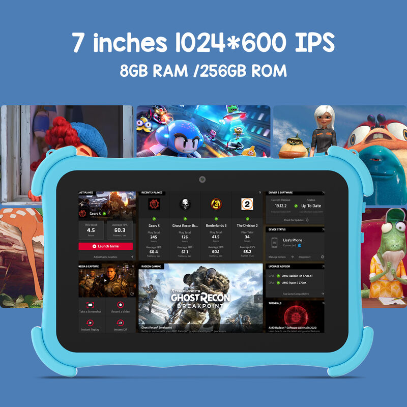 सी आइडिया यूथ 7 इंच टैबलेट एंड्रॉइड 16, tf कार्ड स्लॉट, वाईफाई, 8GB + 256GB, 1024*600 CM89 के साथ