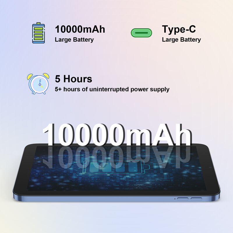 सी आइडिया 10.1 इंच एंड्रॉयड वाईफाई टच स्क्रीन नीली टैबलेट पीसी 5G कीबोर्ड क्वाड-कोर CM10017Air के साथ