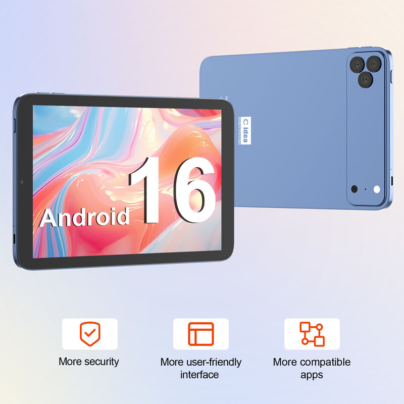 सी आइडिया 10.1 इंच एंड्रॉयड वाईफाई टच स्क्रीन नीली टैबलेट पीसी 5G कीबोर्ड क्वाड-कोर CM10017Air के साथ