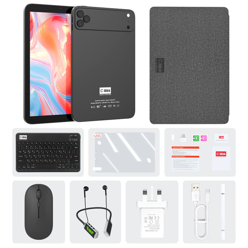सी आइडिया 10.1 इंच टैबलेट पीसी सिम वाईफ़ाई के साथ एंड्रॉइड टैबलेट फॉर एजुकेशन CM10017air ब्लैक