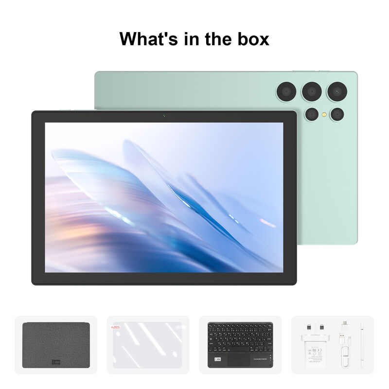 सी आइडिया 10 इंच एंड्रॉइड टैबलेट स्नैपड्रैगन सीपीयू कीबोर्ड के साथ छात्र सीएम9000अल्ट्रा ग्रीन के लिए